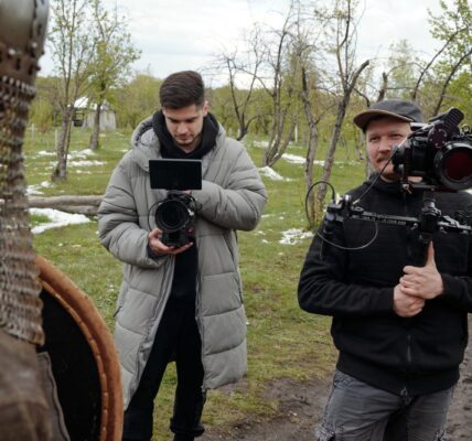 filming medieval scene with modern camera equipmen 2024 10 12 01 31 26 utc